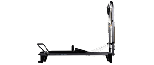 Allegro Reformer with single-rope system and Tri Loops for Pilates.