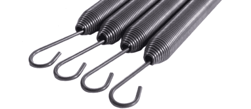 Set of 4 Contrology Springs with long hooks for Pilates reformer.