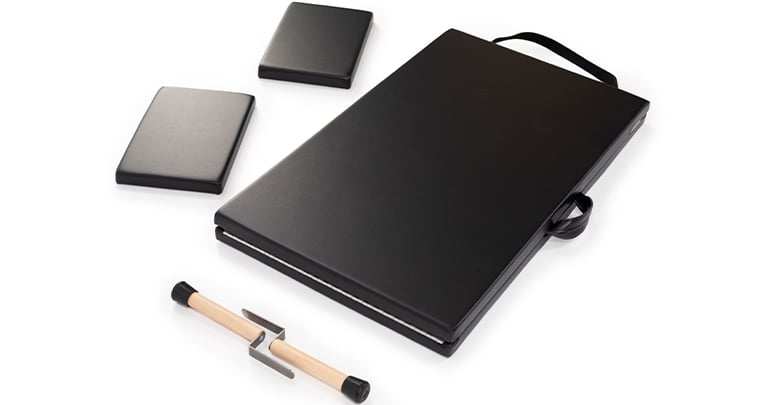Professional Pilates support equipment for comfort and positioning.