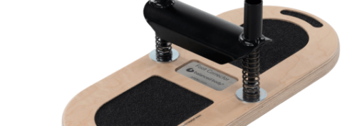 Foot training tool for Pilates to strengthen arches and improve balance.