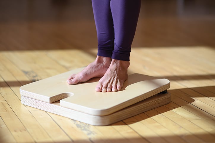 Contrology Ped-o-Pul wooden base for Pilates balance training