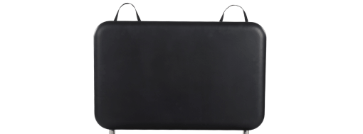 Padded surface with durable upholstery and handles for the Rialto Reformer