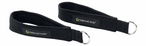 Balanced Body Single Loops with D-ring, shown in black color.