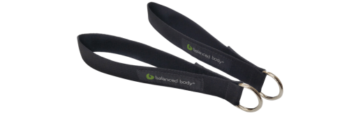 Balanced Body Single Loops with D-Rings, Cotton, Black