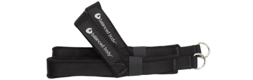 Balanced Body foot support straps with soft fleece lining.