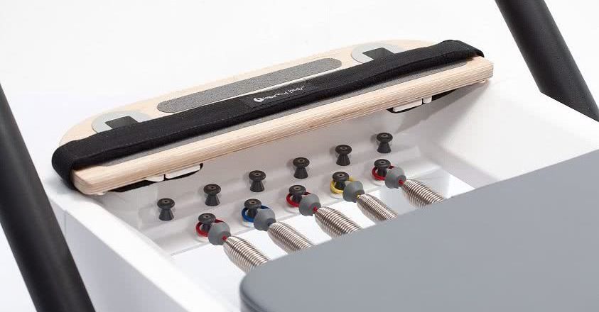 Balanced Body Pilates reformer with new spring collar and Signature Springs System.