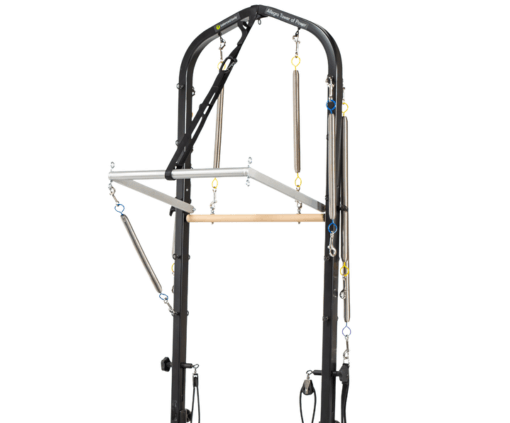 Professional Pilates Tower with springs and push-through bar.