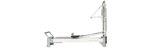 Pilates equipment with eco-friendly wood frame and durable aluminum legs